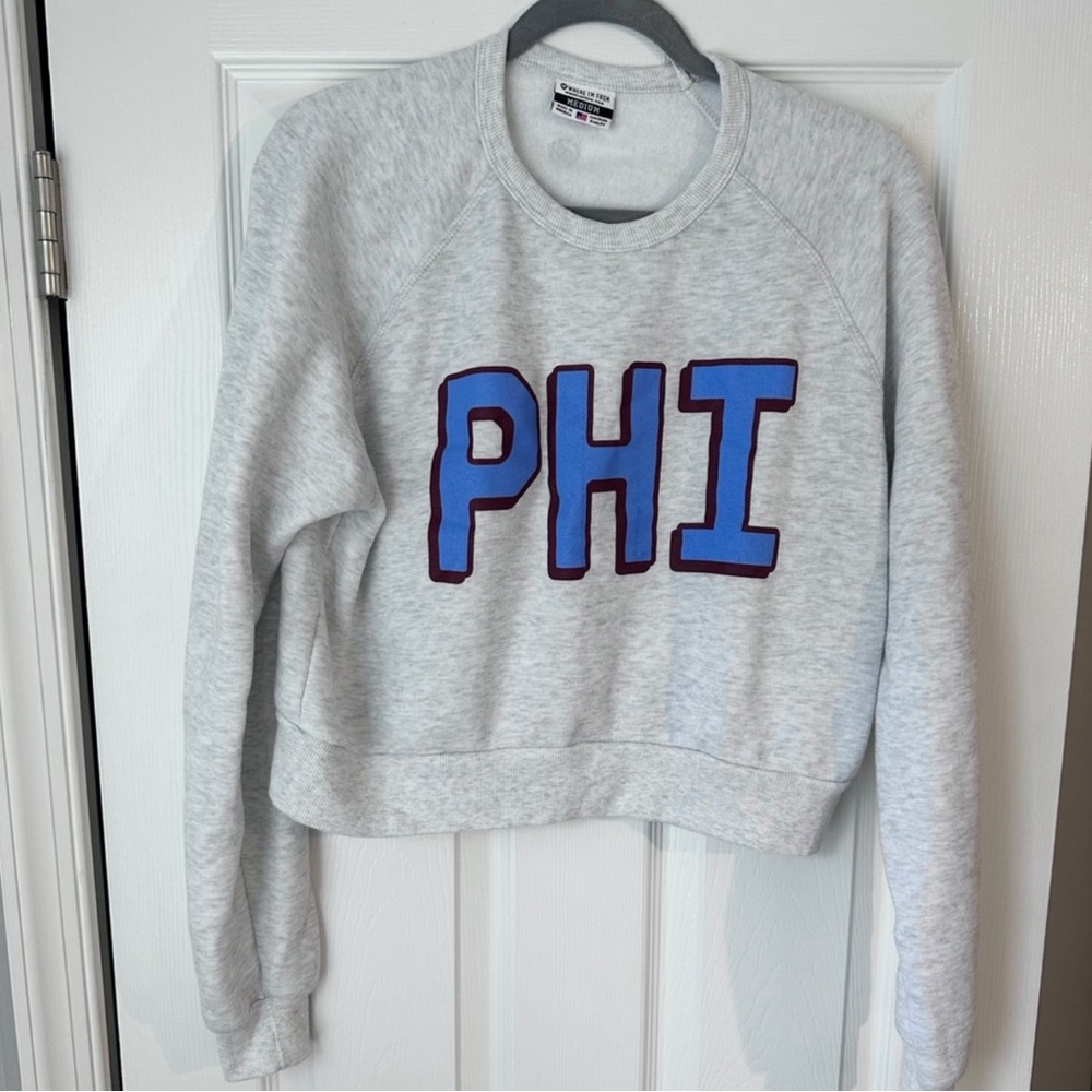 Philadelphia Phillies/Sixers Cropped Crewneck
